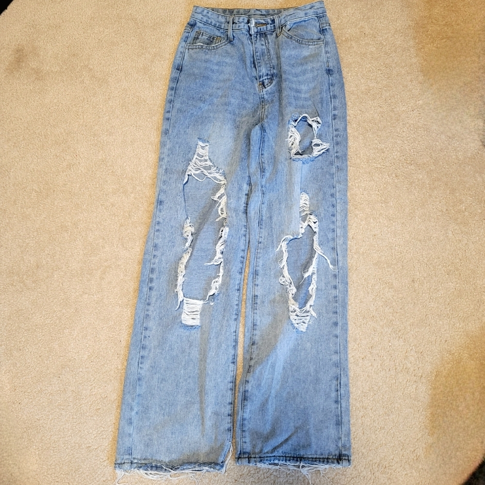 Wide leg jeans